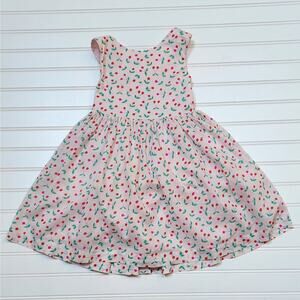 Mini Boden Girl's Harper Cross-Back Cherry Print Dress